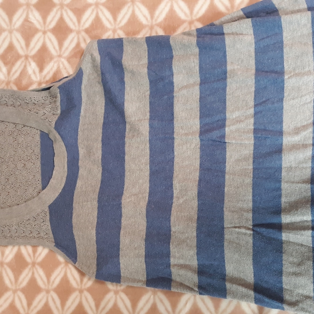 Periwinkle and grey tank